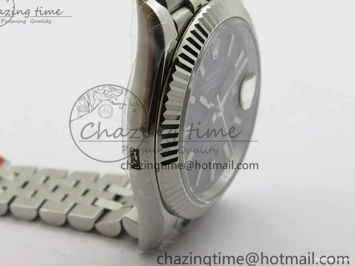 1229 DateJust 41MM 126334 904L SS VRF 1:1 Best Edition Black Dial Stick Markers on SS Jubilee Bracelet A Trendy 2901